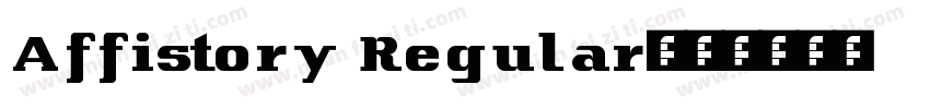 Affistory Regular字体转换